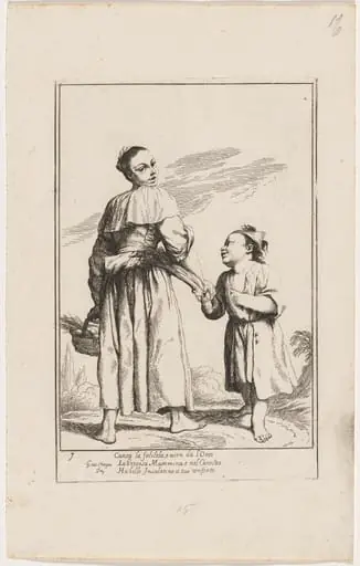 Menghina with a Basket of Herbs, by Giuseppe Maria Crespi
