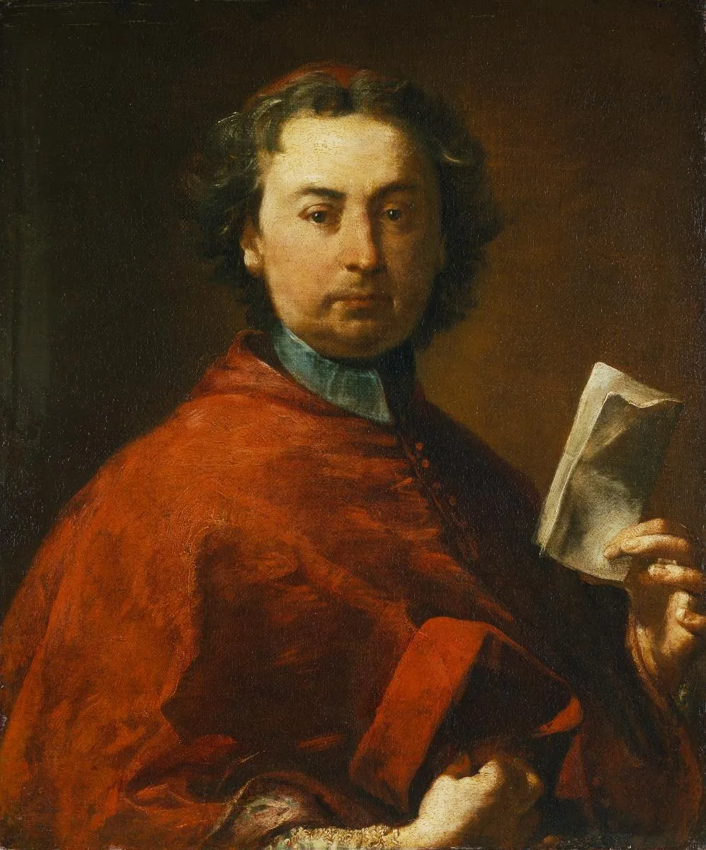 Ritratto di cardinale Tommaso Ruffo, by Giuseppe Maria Crespi, oil, 1721