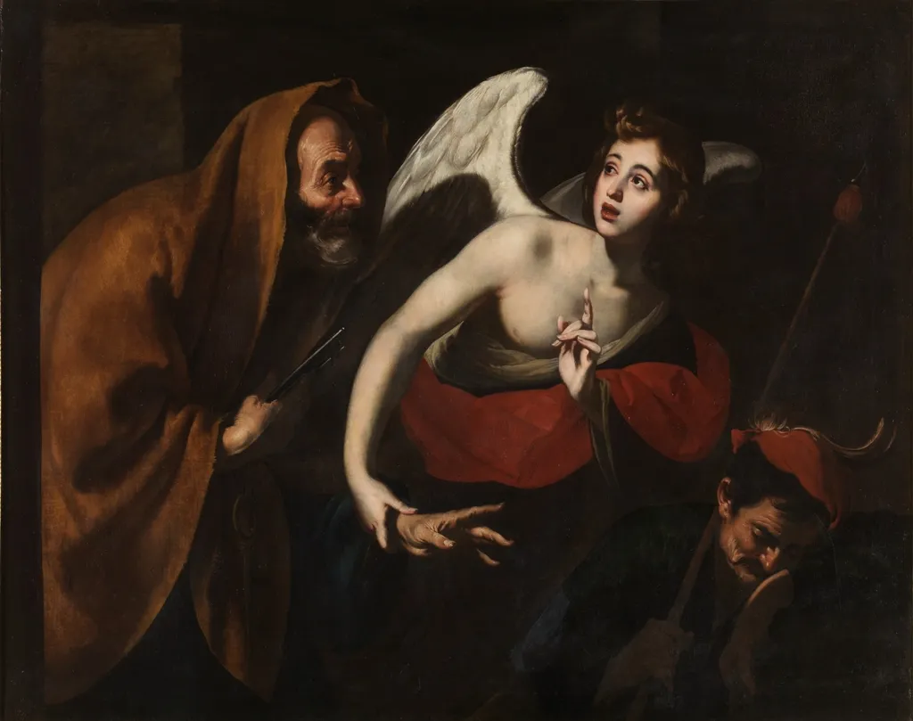 Saint Peter freed by an Angel, by Giuseppe Marullo, oil, 1630