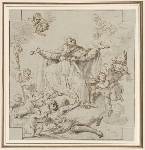 Apotheosis of St  Nicholas of Bari, by Giuseppe Passeri