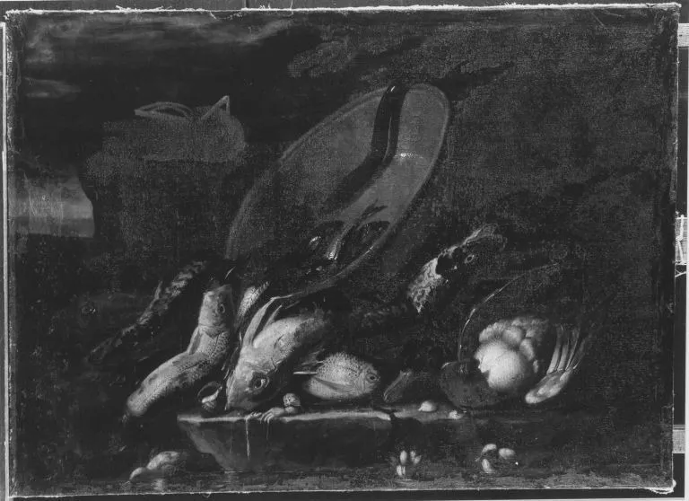 Fischstillleben, by Giuseppe Recco, unspecified, 1670