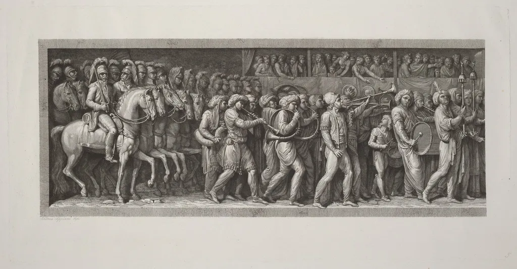 The Entrance of the French into Milan, 15 May 1796, by Giuseppe Rosaspina, ink, 1810