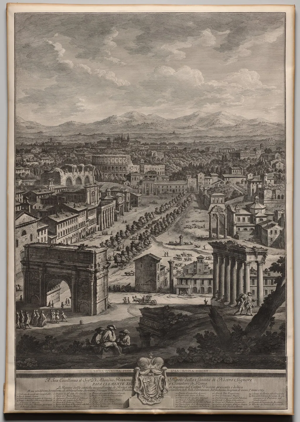 The Campo Vaccino, by Giuseppe Vasi, 1765