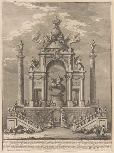 The Prima Macchina for the Chinea of 1751: Triumphal Arch for Roger I of Sicily, by Giuseppe Vasi