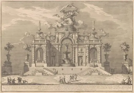 The Prima Macchina for the Chinea of 1754: The Palace of Venus in Cyprus, by Giuseppe Vasi