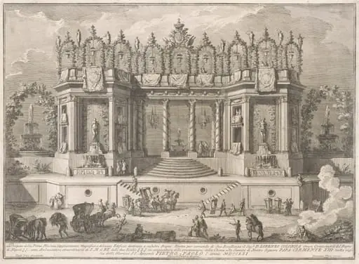 The Prima Macchina for the Chinea of 1761: The Salubrious Baths, by Giuseppe Vasi