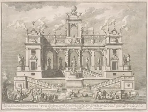 The Prima Macchina for the Chinea of 1764: A Capitol Building, by Giuseppe Vasi