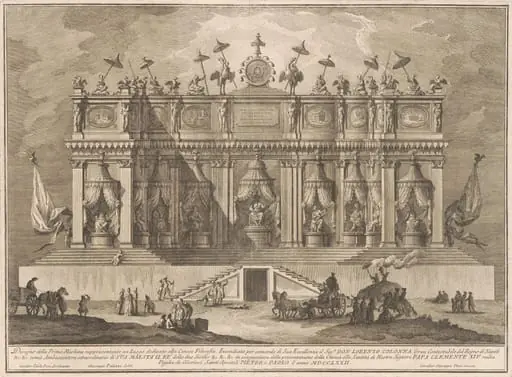 The Prima Macchina for the Chinea of 1772: A Building Dedicated to Chinese Philosophy, by Giuseppe Vasi
