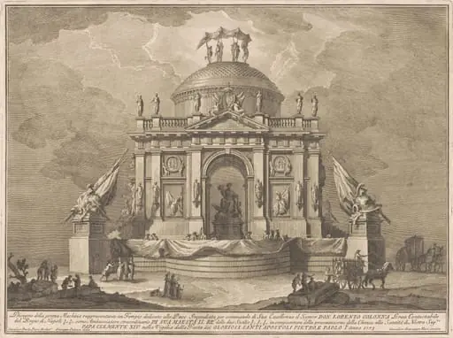 The Prima Macchina for the Chinea of 1773: The Temple of Peace, by Giuseppe Vasi