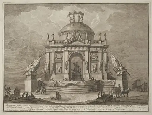 The Prima Macchina for the Chinea of 1773: The Temple of Peace, by Giuseppe Vasi