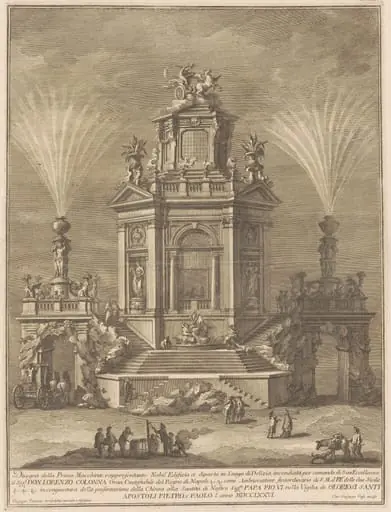 The Prima Macchina for the Chinea of 1776: A Pleasure Palace, by Giuseppe Vasi