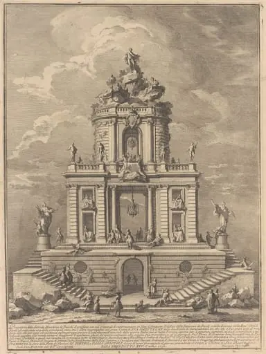 The Seconda Macchina for the Chinea of 1751: The Palace of Wisdom, Studies, and the Sciences, by Giuseppe Vasi