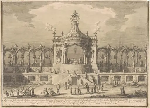 The Seconda Macchina for the Chinea of 1760: A Chinoiserie Pavilion, by Giuseppe Vasi