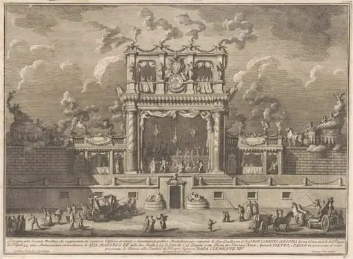 The Seconda Macchina for the Chinea of 1769: A Building for Public Entertainment, by Giuseppe Vasi