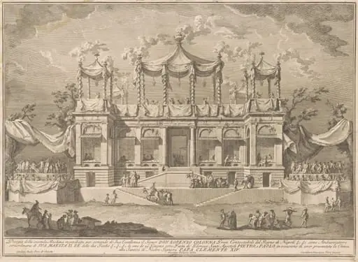 The Seconda Macchina for the Chinea of 1770: The Fish Market Portico, by Giuseppe Vasi