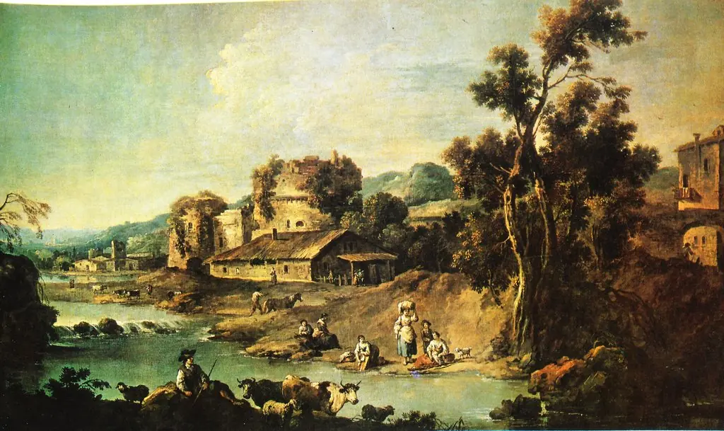 Landscape with a River, by Giuseppe Zais