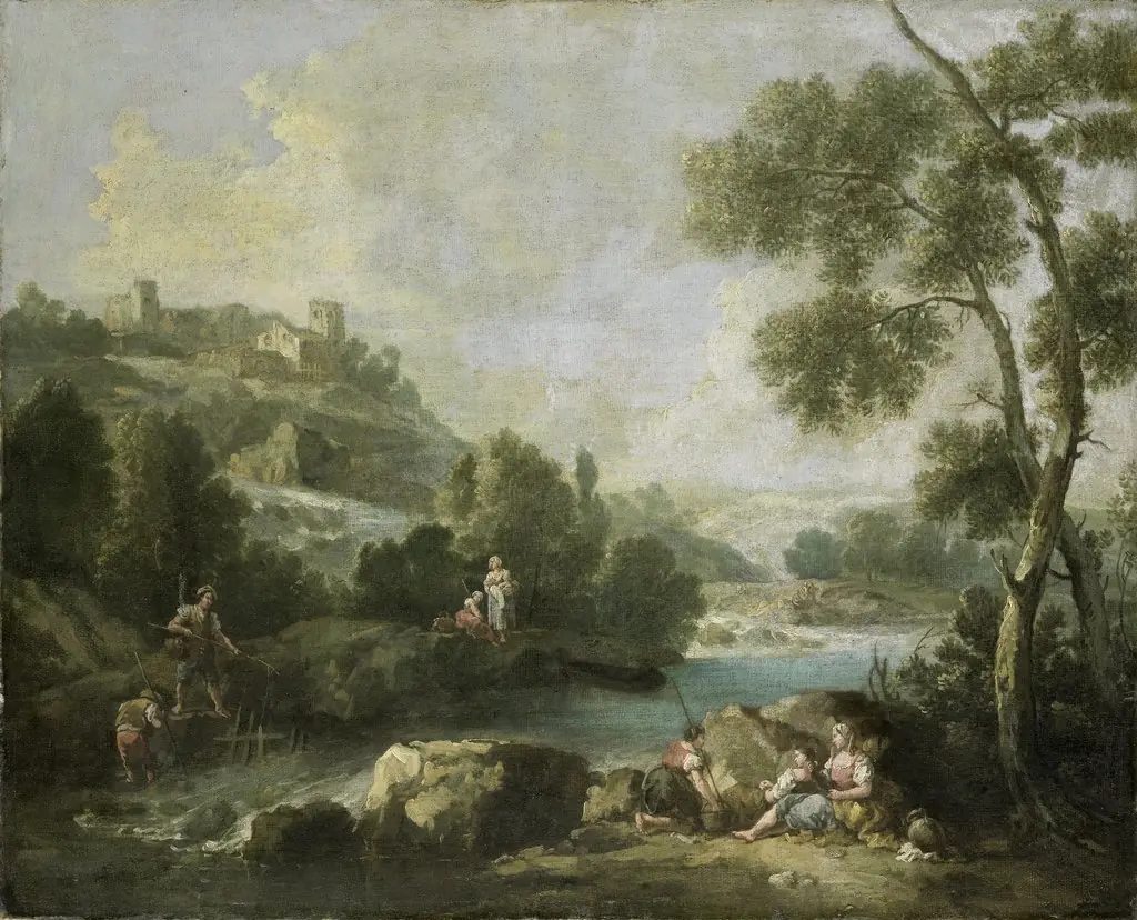 Landscape with Figures, by Giuseppe Zais