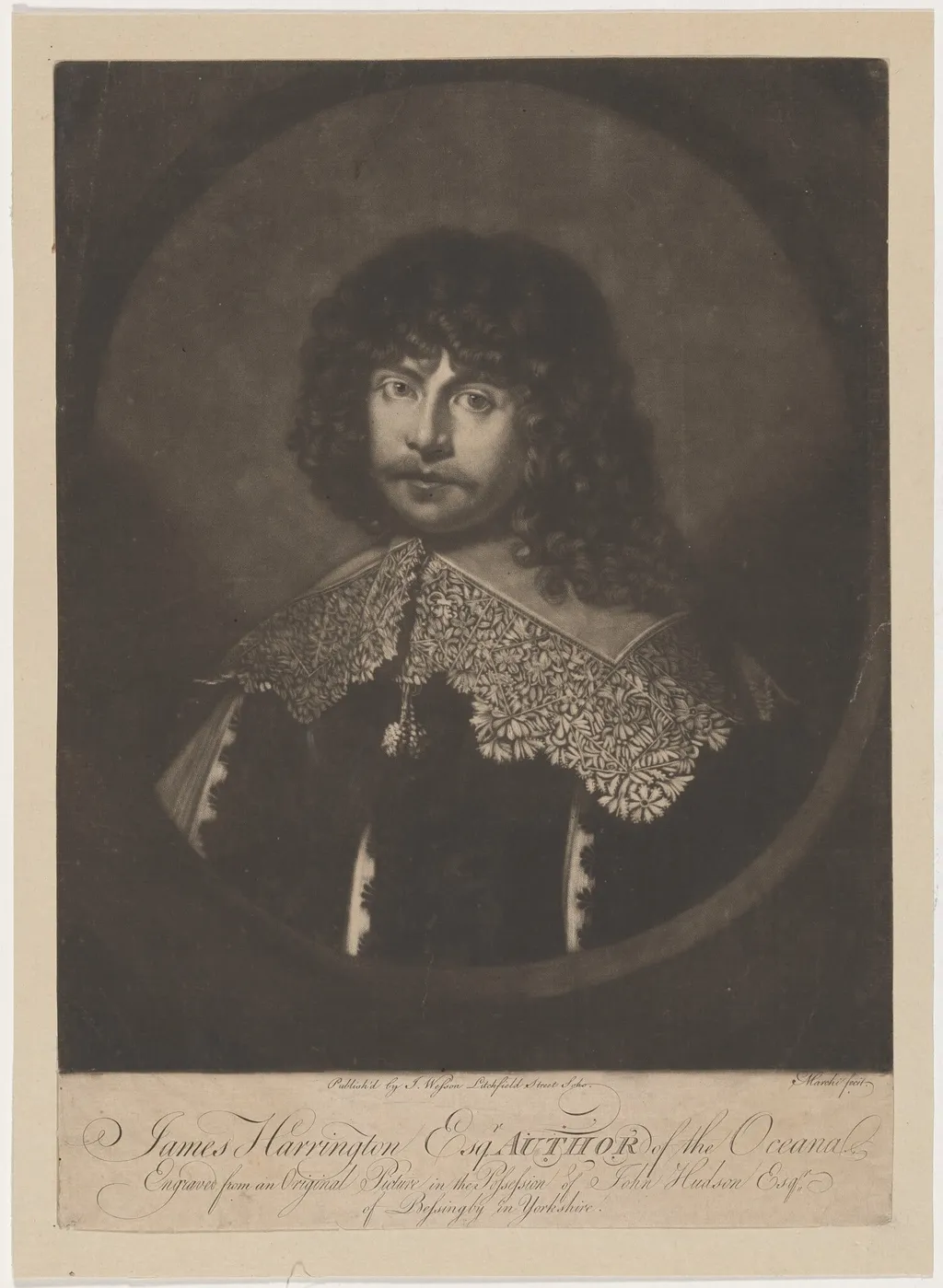 James Harrington, Esq., by Giuseppi Filippo Liberati Marchi, ink, 1772