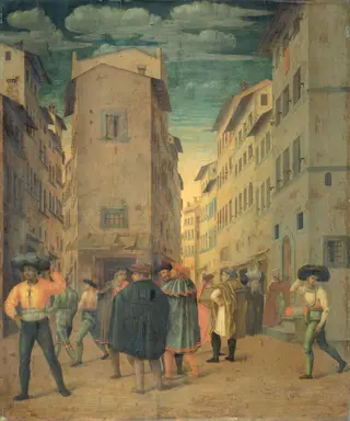Giving shelter, one of the seven works of mercy
