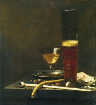 Glasses, Smoking Implements, and Cards