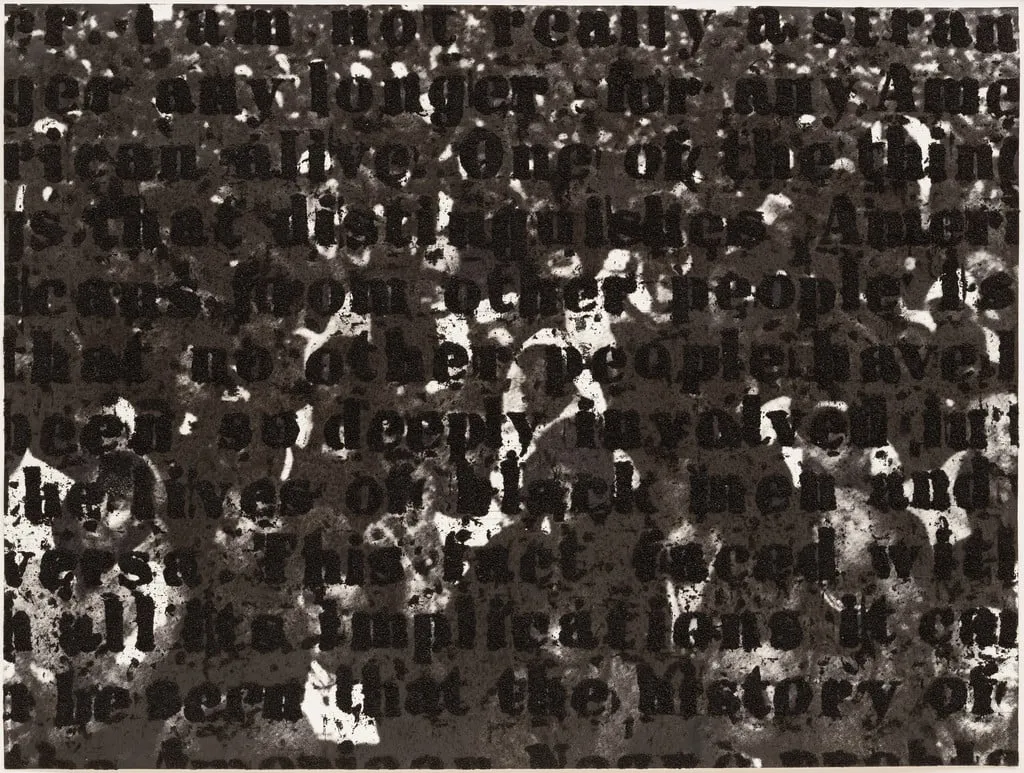 Untitled, by Glenn Ligon, oil, 2000