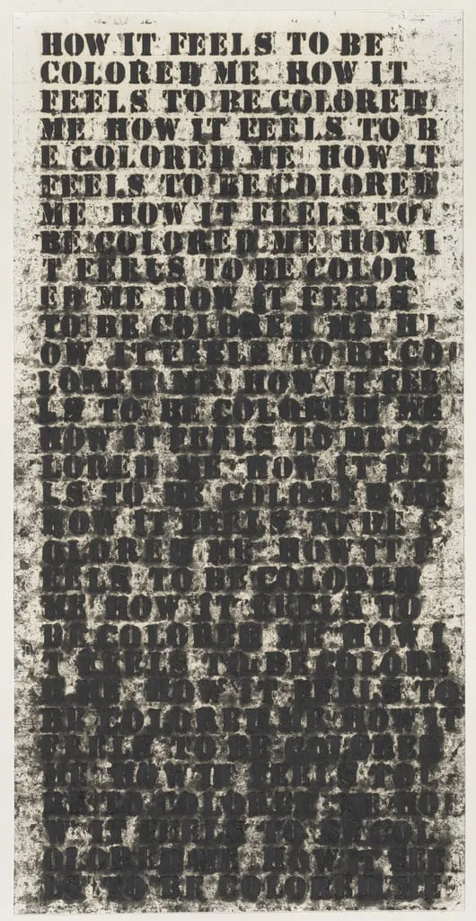 Untitled, by Glenn Ligon, oil, 1991