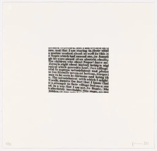 Untitled, by Glenn Ligon