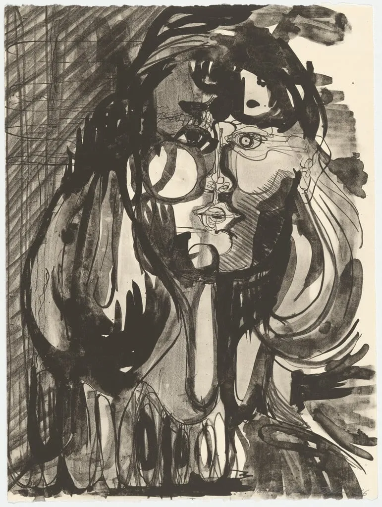 Untitled, by Gloria Cortella, ink, 1966