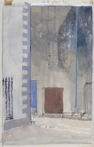 Corner of a street, by Glyn Philpot