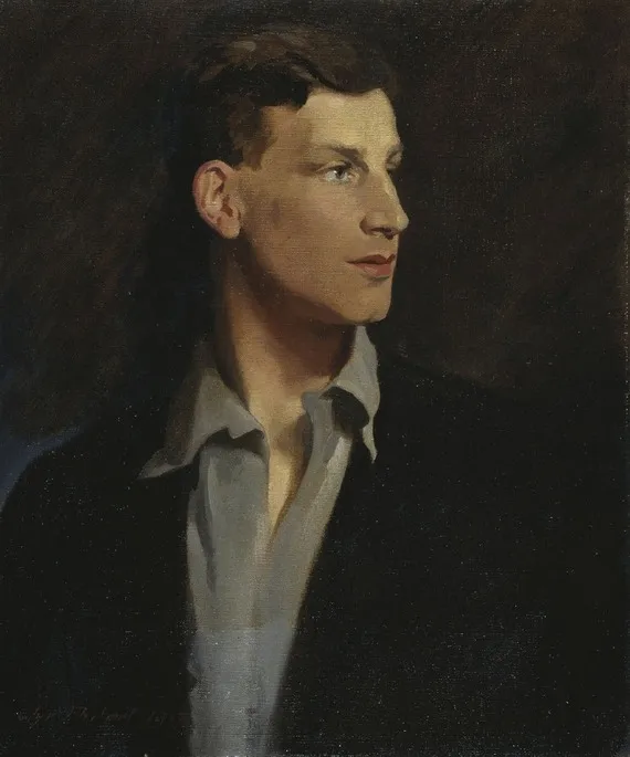 Siegfried Sassoon, by Glyn Warren Philpot, oil, 1917