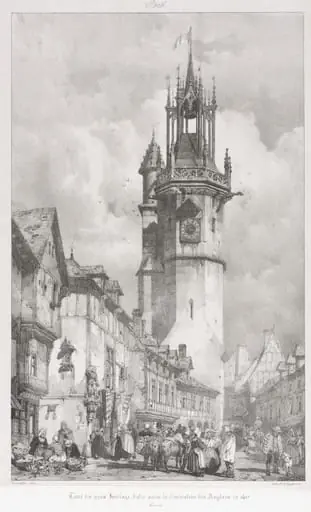 Voyages Pittoresques et Romantique dans l'Ancienne France, Normandie: Tour du Gros-Horlage, Évreux, by Godefroy Engelmann
