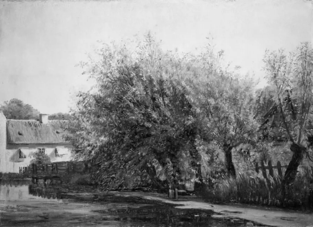 Parti fra knivfabrikken ved Råvaddam, by Godfred Christensen