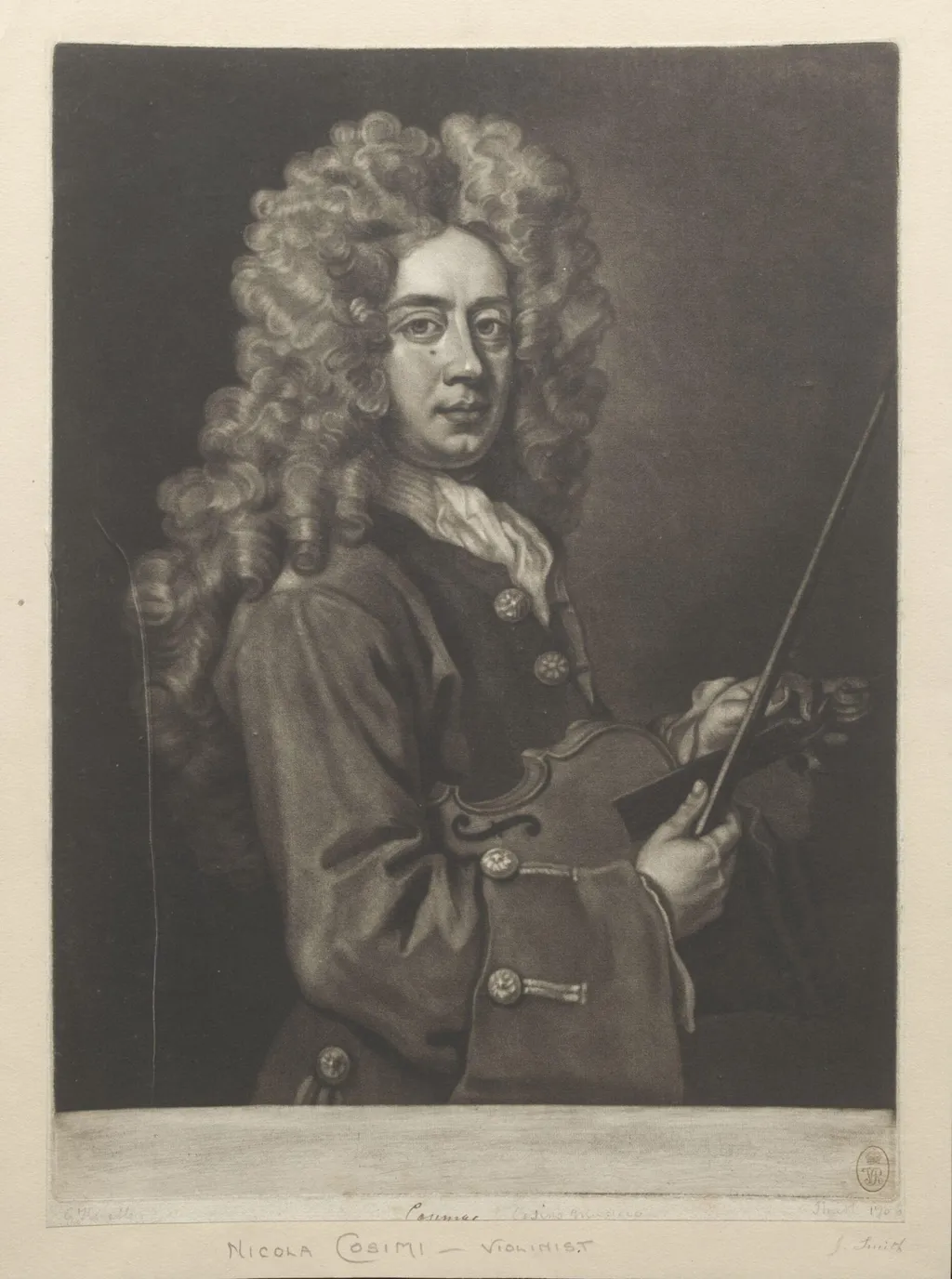 H Beard Print Collection, by Godfrey Kneller, 1706