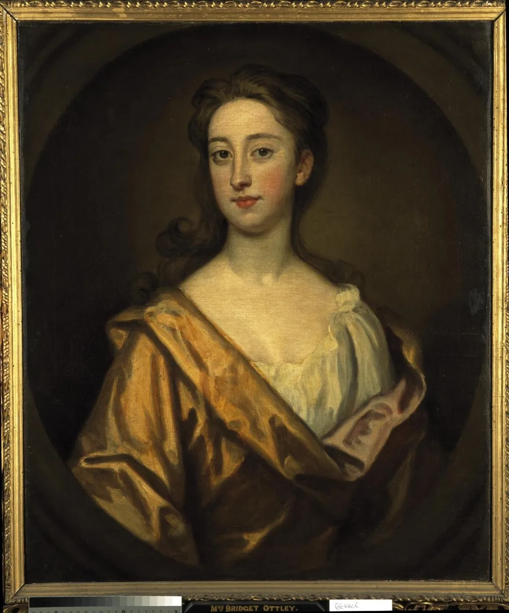 Mrs. Bridget Ottley, by Godfrey Kneller, oil, 1760