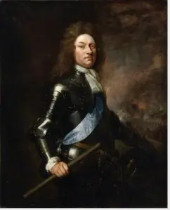 Portrait of Godert de Ginkel (1630-1703), 1st Earl of Athlone (1630-1703), with the Taking of Athlone, County Westmeath