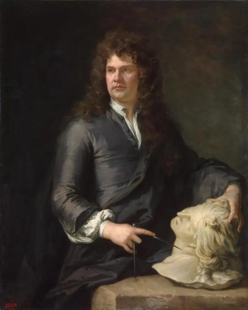 Portrait of Grinling Gibbons, by Godfrey Kneller