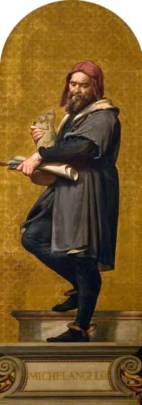 Michelangelo (1475–1564) (design for a mosaic in the Victoria and Albert Museum), by Godfrey Sykes