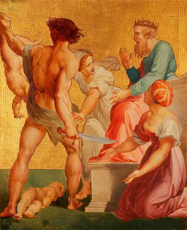 The Judgment of Solomon (after Raphael), by Godfrey Sykes