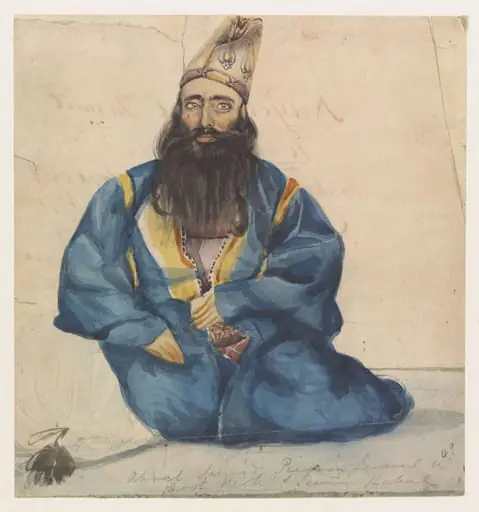 `Abdul Samud - Persian General in Dost Mohd.s. Service Kabul', by Godfrey Thomas Vigne