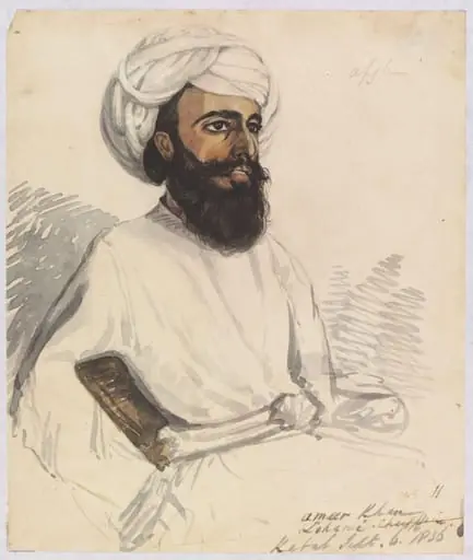 Ameer Khan  Lohani Cheiftain [sic], by Godfrey Thomas Vigne