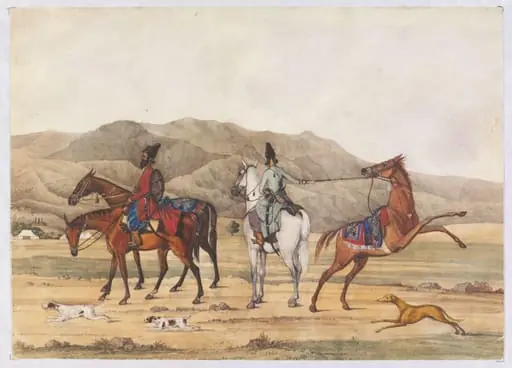 Arabians and Turkoman Horse the property of Sir J. C - - with Persians, by Godfrey Thomas Vigne
