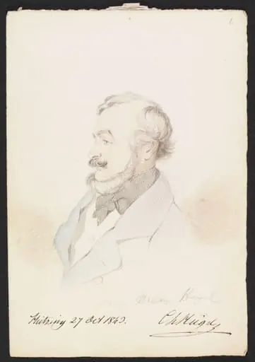 Baron Hugel, by Godfrey Thomas Vigne