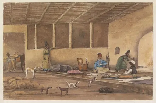 Bivouack Between Erzeroom and Tehran, by Godfrey Thomas Vigne