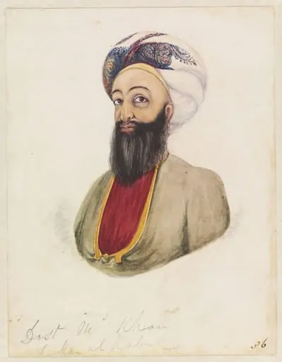 Dost Md Khan taken at Kabul, by Godfrey Thomas Vigne