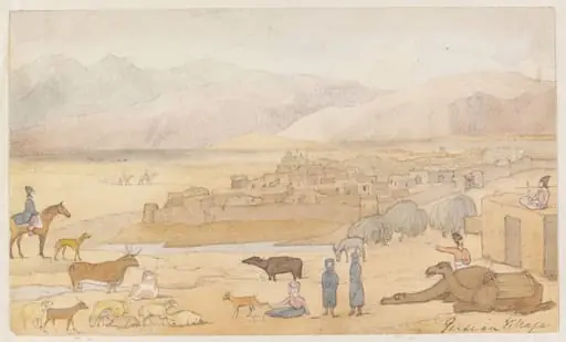 Persian Village, by Godfrey Thomas Vigne