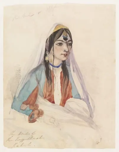 The Bride of the Kuzzelbash Kabul, by Godfrey Thomas Vigne