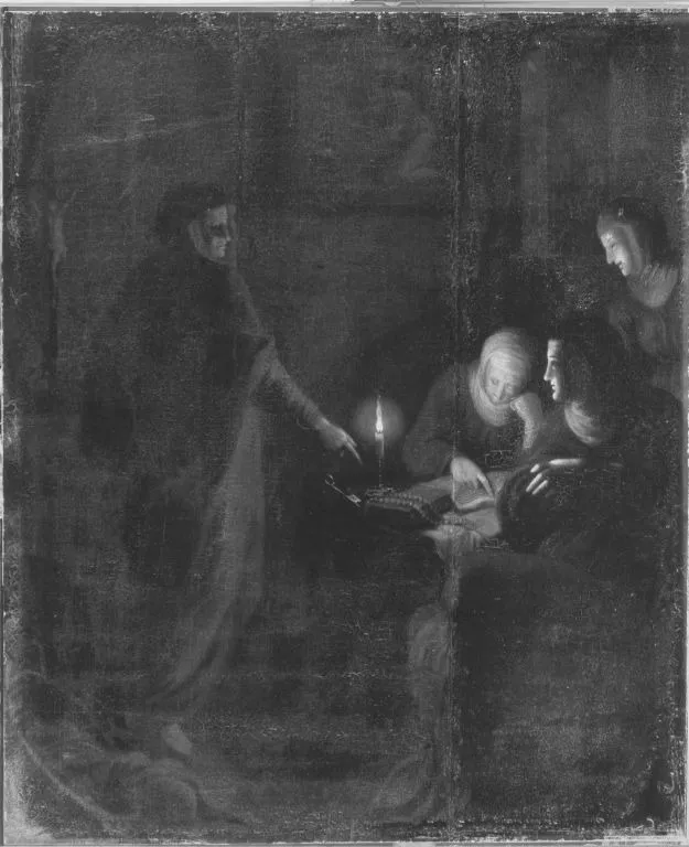 Lesende Nonnen (Art des), by Godfried Schalcken, unspecified, 1674