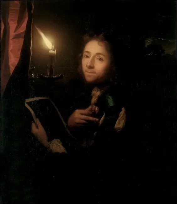 Self-portrait, by Godfried Schalcken, oil, 1698