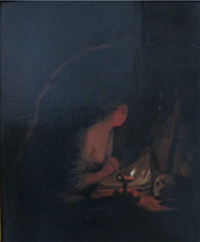 The Penitent Saint Mary Magdalene, by Godfried Schalcken, unspecified, 1692