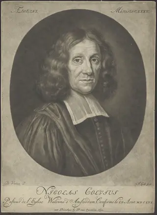 Portrait of Nicolas Colvius, Walloon minister in AmsterdaM, by Gole Jacob